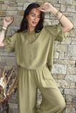 Randles Puff Sleeve Blouse Olive